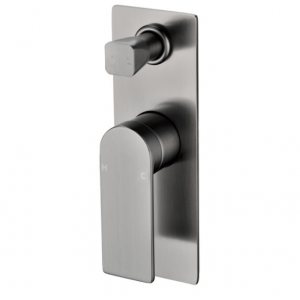 Ruki Gun Metal Grey Lead Free Wall Mixer With Diverter